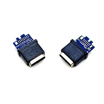 100 бр. Тип-C Женски USB-C 3,1 17 P Тест печатна Платка Адаптер Тип C Жак-Изход За Линия за Предаване на Данни Проводник на Кабел за Прехвърляне на