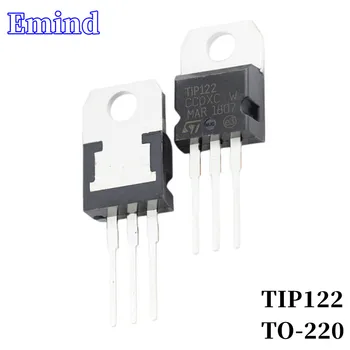 10ШТ TIP122 DIP Транзистор TO-220 Тръба Дарлингтън NPN Биполярни Усилвател Транзистор 100V/8A