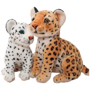 28/32 см Kawaii Истински Леопард Плюшени Кукли, Плюшени Животни, Играчки Моделиране на Барс За Деца, Подарък За Рожден Ден За Момчета