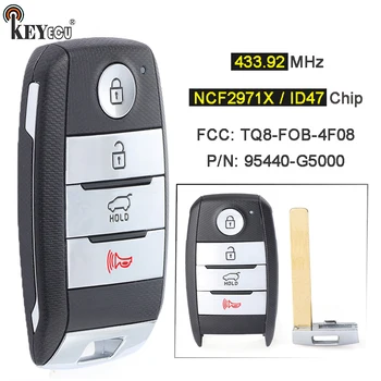 KEYECU FSK 433,92 Mhz NCF2971X / ID47 TQ8-FOB-4F08, 95440-G5000 Умен 4-ключ дистанционно ключодържател без ключ за Kia Niro 2017-2020