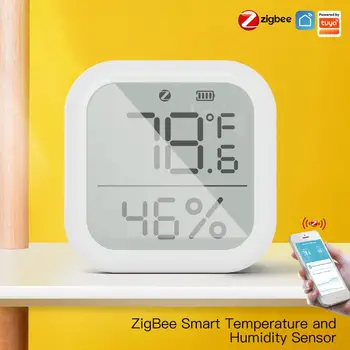 CoRui Sasha Smart ZigBee LCD Дисплей Цифров Термометър, Влагомер Мини Температура Електронен Влагомер Сензор Метър Термометър