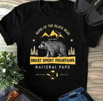 Национален парк Грейт Смоуки Маунтинс тениска Мечка Реколта