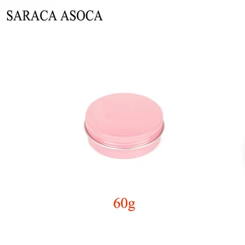 60 мл Празни Алуминиеви кутийки за Еднократна употреба 60 г Розови Метални Консервени Козметични Контейнери Занаяти Опаковката Алуминиева Кутия 50 бр./лот