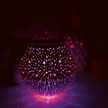 moonlux 1бр 3D със Стъклен Капак Фойерверки Слънчева Led Лампа Тревата Градина Контрол на Светлината Светлини са Цветни Светлини Градиентные
