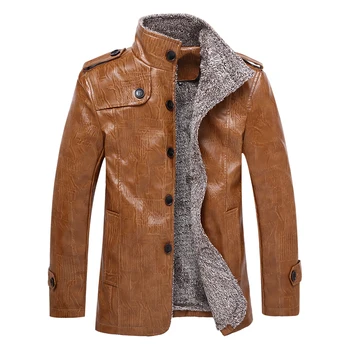 Горещо висококачествено ново зимно модно мъжко палто, мъжки сака, мъжко кожено яке, безплатна доставка