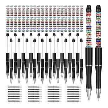 300 Пластмасови химикалки Асорти Комплект дръжки включва 20 химикалки 40 Допълнителни пълнители 240 топки